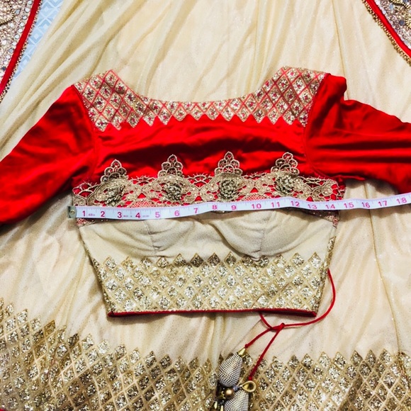indian bridal wedding lehenga -worn once! - Picture 6 of 7